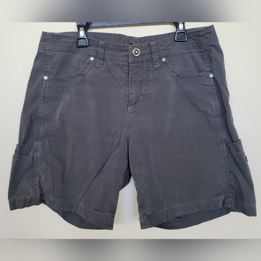 Kuhl Women's Gray Cargo Shorts Size 8 VGUC